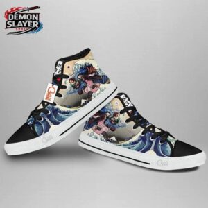 Tanjiro High Tops Canvas Shoes Demon Slayer Stylish Streetwear Sneakers 3