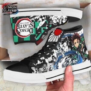 Tanjiro High Tops Canvas Shoes Demon Slayer Ultimate Streetwear Sneakers 1