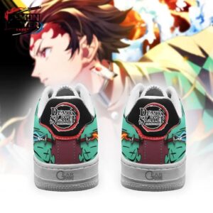 Tanjiro Low-Top Leather Sneakers Demon Slayer Custom Anime Gift For Fans 3