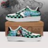 Green Checkered Fire Water Tanjiro Low-Top Sneakers – Demon Slayer Tanjiro Shoes