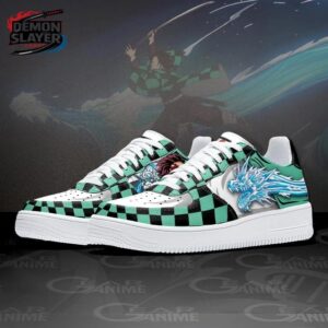 Tanjiro Low-Top Leather Sneakers Demon Slayer Custom Collector Anime Sneakers 1