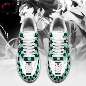 Tanjiro Low-Top Leather Sneakers Demon Slayer Custom Streetwear Sneakers 3