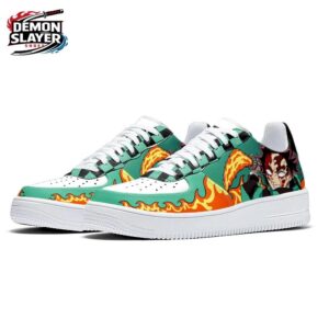 Tanjiro Low-Top Leather Sneakers Demon Slayer Premium Streetwear Sneakers 3