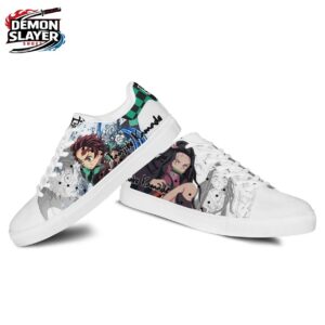 Tanjiro Nezuko Court Shoes Demon Slayer Streetwear Anime Gift For Fans 2