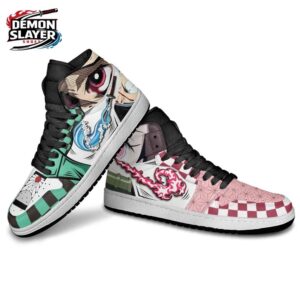 Tanjiro Nezuko High-Top Leather Sneakers Demon Slayer Epic Anime Shoes For Fans 2