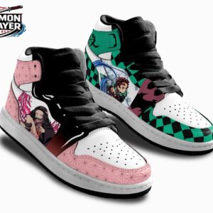 Tanjiro Nezuko High-Top Leather Sneakers Demon Slayer Streetwear Streetwear Sneakers 2