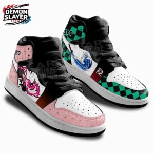 Tanjiro Nezuko High-Top Leather Sneakers Demon Slayer Stylish Custom Anime Sneakers 2