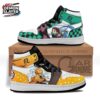 Kanao Tanjiro Butterfly Water Low-Top Sneakers – Split-Theme Demon Slayer Streetwear